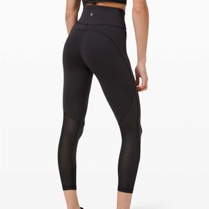 Lululemon mesh and everlux high rise tight